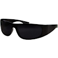 Miniatyrbillede 1 af 3: Super Dark Lens Sorte Solbriller | Biker Style Rider | Wrap around stel