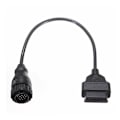 Miniatyrbillede 2 af 2: Sprinter 14-benet til OBD2 16-benet adapter Benz-adapterkabel