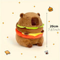 Miniatyrbild 1 av 7: 23cm Capybara Plysch Simulering Capibara Anime Fluffig Leksak Söt Docka Gosedjur Mjuk Docka Plysch Jul Thanksgiving Gåva WHITE