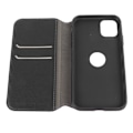 Pikkukuva 6 / 8: Retro Kännykkä Flip Kotelo Kännykän Pidike Lompakko Suojaava TPU Kotelo iPhone Musta iPhone 11[GKS] -puhelimelle 0.1