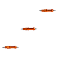 Miniatyrbillede 1 af 5: 1/2/3/5 Aluminium Legering Bowfishing Flue Fiskestang Hjul Mount Hjul Orange 21x3.5x3.5cm[GKS] Orange 21x3.5x3.5cm 3Set