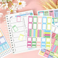 Pikkukuva 6 / 7: Bullet Journal -tarrat, 24 arkkia/1400+ tarrasetti, Scrapbook-tarrat Bullet Journal -lehtiöön, kalenteriin, järjestäjään - Bullet Journal