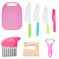 Miniatyrbillede 1 af 8: Børnekøkkenknive Køkkensæt Køkkenredskaber til børn Flerfarvet 8-piece set-3