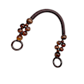 Pikkukuva 2 / 5: 1/2/3 Puuhelmillä koristeltu laukun kahva laukun hihna käsilaukun kahva punaruskea 48cm[GKS] Red Brown 48cm 3Set