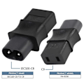 Pikkukuva 4 / 5: 2 KPL 2-nastainen Iec 320 C8 uros - Iec 320 C9 naaras AC-adapteri 6A/250V teollinen tehomuunnin