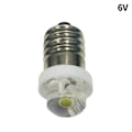 Miniatyrbild 1 av 5: 3/4,5/6V 0,5W Glödlampslampa 6000K Vit LED E10 Sockel 6V