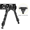 Miniatyrbild 8 av 8: Justerbart Låsbart Snabbfäste Bipod i Aluminiumlegering för Skyttar