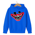 Miniatyrbild 1 av 3: Kid Poppy Playtime Huggy Wuggy Hoodie Jacka Utomhus Vinter Mörkblå 140cm