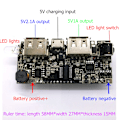 Pikkukuva 3 / 6: 18650 Akkulaturimoduuli Virtapankki PCB-moduulikortti Kaksois-USB 5V 1A/2.1A Akkulaturimoduuli