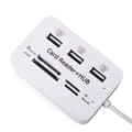 Miniatyrbillede 3 af 5: USB 2.0 Hukommelseskortlæser + USB Hub (Høj Hastighed)