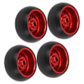 Miniatyrbilde 5 av 8: PCS RC Drift Dekk Aluminiumslegering Erstatningsdekk for WLtoys K989 1/28 RC Bil A Rød