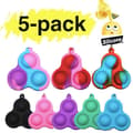 5-pack Enkel Dimpel, MINI Pop it Fidget Finger Leksak / Leksak