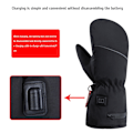 Miniatyrbillede 6 af 8: Opvarmede Vanter til Kvinder Genopladelige Opvarmede Handsker Touch Screen Anti-Slip Fleeceforet Vanter Vintervarme Vanter til Cykling Ski C