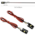 Miniatyrbillede 5 af 5: LED Lys Bil og Motorcykel Nummerplade Lyspærer Skruebolt LED Lys 12V Universal LED Nummerplade 2 stk (Hvid)