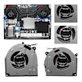 Miniatyrbillede 3 af 5: Laptop CPU GPU Køleventilator til Legion Y7000-2019 Y540-15IRH 5F10S13886 DC28000E3F1-WELLNGS