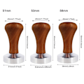 Miniatyrbillede 2 af 5: Espresso Kaffe Tamper 51mm/53mm/58mm 53MM 53mm