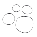 Miniatyrbilde 5 av 5: Gummireim for platespiller, rem for PIONEER PLX340 PLZ81 PLZ82