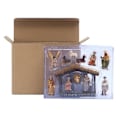 Miniatyrbillede 2 af 5: Julekrybbe Jesus Fødsel Statue Harpiks Figur Hjem Kontor Skulptur Dekoration Pynt Gave