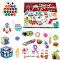 Miniatyrbilde 1 av 2: 24Dagers Julekalender Fidget Toys Julekalender, Overraskelse Julegaveeske for Barn A