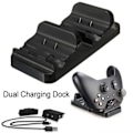 Miniatyrbilde 2 av 5: Laderstasjon for Xbox One for to kontrollere - med batterier