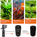 Miniatyrbilde 3 av 5: Akvariepumpe med filter 4W 400L/T Filter Vannpumpe【GKS】