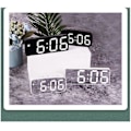 Miniatyrbild 5 av 5: LED Elektronisk Väckarklocka med Dubbel Strömförsörjning och Röststyrning - Enkel Stil Klocka med Datum, Tid, Temperatur och Snooze-funktion {GKS} Red