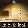 Miniatyrbillede 3 af 5: GU10 halogenpære 50W dæmpbar, 220V GU10 halogenpære 2 ben, 2800K varmt hvidt lys, 700 lumen - Perfet