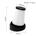 Miniatyrbillede 2 af 5: Udskiftningsfilter til Eureka støvsugerfilter, til VCH9629 VCH9630 VCH9631 VCH9632 VCH9829 VCH9832