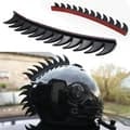 Miniatyrbillede 2 af 3: Gummi Mohawk - Hjelmdekoration - Sort