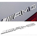 Pikkukuva 1 / 3: 2024 3D AMG -embleemi ABS Takaluukun Logo Badge Koriste Lahja Tarra (kromi), hopea -AD1-[GKS]