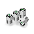 Pikkukuva 1 / 5: 4 kpl Auton Pyörän Rengasventtiilin Suojukset Pölysuojat Tarvikkeet Skoda Octavia Rapid Kodiaq Karoq Fabia Kamiq Superb Derivative Vision-Perfet -malleille 4pcs Silver