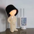 Miniatyrbild 9 av 10: Kreativ liten nattlampa LED Busig Pojke Lampa VIT EU-KONTAKT Vit EU-kontakt-EU-kontakt White