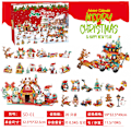 Miniatyrbillede 7 af 11: Byggeklodser Julekalender Blind Box Nedtælling 24 Ruter Børn DIY Bil Dinosaurie Byggeklodser Hånddrevet Blind Box-sfssscs SH-16【2024 new model】