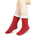 Miniatyrbillede 4 af 6: Slippersokker til kvinder med gribere - Vinter Non Slip Tykke Fuzzy Sokker - Varme Hyggelige Julegave