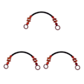Pikkukuva 1 / 5: 1/2/3 Puuhelmillä koristeltu laukun kahva laukkuun, olkahihna, käsilaukun kahva musta 48cm[GKS] Black 48cm 1Set