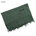 Miniatyrbild 1 av 10: Cashmere sjal Ullsjal GRÖN - Perfet green