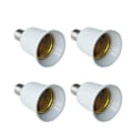 Miniatyrbillede 1 af 3: 4X E14 til E27 Forlænger Base LED CFL Pære Adapter Konverter Skruefatning