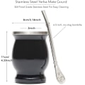 Miniatyrbillede 2 af 10: 8oz Yerba Mate Gourd Sæt Yerba Mate Kop SORT - høj kvalitet