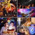 Miniatyrbillede 6 af 6: Natlampe Galaxy Projektor Stjerneklar Himmel Projektor white