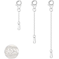 Pikkukuva 1 / 7: Kaulakorun pidennysketjut, 925 hopea Kaulakorun pidennysketjut, 14K kultapinnoitettu Kaulakorun pidennysketju Ketjun pidennys Choker-kaulakoru Rannekorun pidennysketjut D-silver