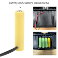 Miniatyrbild 2 av 11: 6V LR3 AAA Dummy Batteri AAA Batterieliminator Kabel Ersätter 4st 1.5V AAA Batterier för LED Ljus Leksak Fjärrkontroll[GKS] 0.09 EU