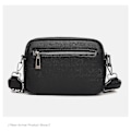 Miniatyrbild 5 av 5: Crossbody-väska Dam Läder Liten axelväska med dragkedja - direktförsäljning khaki
