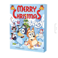 Miniatyrbilde 2 av 3: 2024 Anime Julenissens Julekalender Leke Tegneserie Søt Julefigur Leke Juleräknedager Julegaver til Barn (Bluey Hund Blindboks Type C) Bluey Dog Blind Box Type C