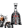 Miniatyrbilde 1 av 4: Retro Punk Style Guardian Bell Motorsykkel Klokker Menn Kryss Lykke Klokker Engel Vinger Ridder Klokker Metall Henger Motorsykkel TilbehørBY E