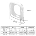Pikkukuva 2 / 5: Sopii Apple Watch Series 1-6 SE -älykellolle, suojakotelo 38/40/42/44 mm, vedenpitävä, vaaleanharmaa Light gray 40mm