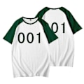 Miniatyrbillede 1 af 2: Squid Game T-shirt Korte Ærmer Digital Print Top Cosplay-Perfekt 1 1 XL