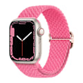 Miniatyrbilde 1 av 7: Flettet løkke for Apple Watch Rem 44mm 40mm 45mm 41mm 42mm 38mm 49mm Elastisk Solo armbånd iWatch series 9 se 7 5 6 Ultra2 Band 46.Orange Pink 46.Orange Pink 38mm 40mm 41mm