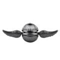 Miniatyrbillede 1 af 2: Gyldent Snitch Fidget Spinner Harry Potter Quidditch Metal Stål Stress Angst Legetøj Til Børn Voksne -ES Black