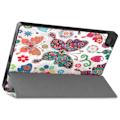 Miniatyrbild 3 av 7: Tredelat fodral för Lenovo Tab M10 HD Gen 2 - Fjäril flerfärgad