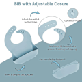 Miniatyrbilde 4 av 5: Barnesett BPA-frie tallerkener Baby Silikonsett Beige